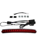 Custom Dynamics Chrome Red Lens LED High Mount Tour Pak Light Harley 14-Up