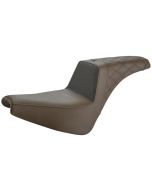 Saddlemen Brown Unknown Gripper Step Up 2-Up Gel Seat Harley Softail FX 18-Up