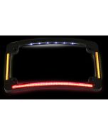 Custom Dynamics TF05-B Black All-In-One LED Quad Radius Horizontal Plate Frame