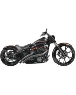 Freedom Performance Black Exhaust Radical Radius Crossover w/ Star Tips Softail