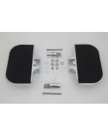 Chrome Mini Floorboards Footrests Footpegs Rubber Style Harley XL Softail Dyna