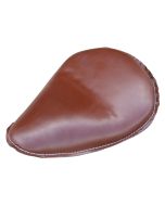 Ultima 76-746 9" Smooth Brown Leather Spring Mounted Solo Seat Harley FX FL XL