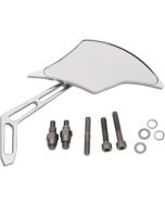 Pro One 102301 Chrome Weekend Warrior Billet Aluminum Right Flame Mirror Harley