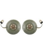 PROBEAM® Dynamic Ringz Flat Front Turn Signals Amber White LED Smoked Lens