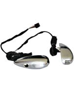 Custom Dynamics Chrome Plug N Play Flush Turn Signals Front Harley 15-19 FLTR