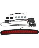 Custom Dynamics Black Red Lens LED High Mount Tour Pak Light Harley 14-Up