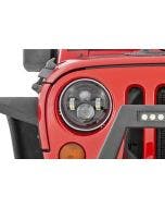 Rough Country RCH5000 7In Led Projection Headlights Jeep Wrangler Tj Jk 97-18