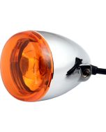 Chris Products 8500A Chrome Amber Bullet Style Turn Signal Assembly 
