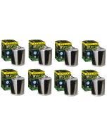 HiFloFiltro HF170CRC Set of 8 Chrome High Performance Oil Filter Harley Big Twin