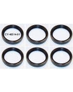 New 6 Pack 49mm Front Fork Seals Harley Touring 84-up Repl OE # 46514-01