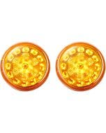 Custom Dynamics ProBEAM LED Amber Bullet Turn Signal Inserts 1157 12V