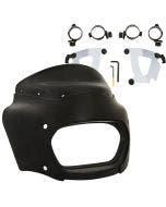 Memphis Shades Black Road Warrior Fairing with Trigger Lock Mount Kit FXFB 18-Up