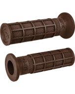 ODI Hart-Luck Signature Full-Waffle Slip-On Grips 1" Brown Harley & Custom