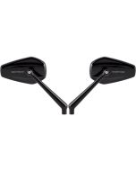 Arlen Ness Mini Stocker Right & Left Black Mirror Screw-In Universal & Harley