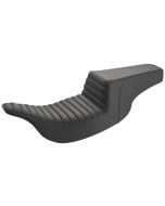 Saddlemen Step Up 2-Up Seat Black Driver Tuck and Roll Harley Touring 97-07