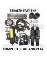 Dirtyworks Dirty Air Stealth Front & Rear Complete Fast-Up Tank Kit Air Ride 4 Harley