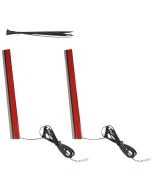 Custom Dynamics Red Color 10" Plasma Rods Plug-n-Play Harley Touring 14-Up