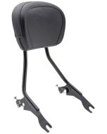 Cobra USA 602-2012B Black Detachable Passenger Backrest Harley Touring 97-08
