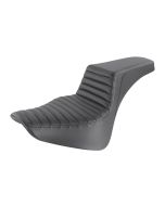 Saddlemen Black Step Up 2-Up Seat Tuck and Roll Stitched Harley Softail M8 18-23