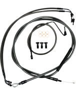 LA Choppers Midnight Stock Mini Ape Hanger DD Cables Line Kit Harley Softail 18-Up