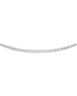 Memphis Shades Polished Stainless Steel Windshield Trim Holes Harley Batwing 96-13