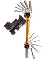Crankbrothers 16405 M20 Multitool Hex Torx Wrenches Chain Tool Gold/Black