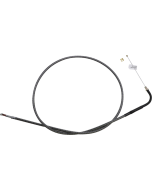 Magnum KARBONFIBR 40 1/2" Idle Cable 90 Deg Smooth Harley Big Twin 84-17