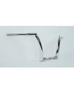 DNA Chrome 12" Rise Fat Monster Ape Hanger Fat Bars OEM 1.5" Handlebars Harley 96-Up