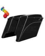 Hogworkz Color Choice 4" Stretched Saddlebags & Lids Harley '94-'13 FLH