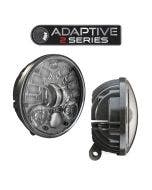 JW Speaker 0555111 Black 5.75" Adaptive LED Pedestal Mount Headlight Harley Metric