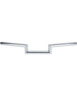 Biltwell 6011-1052 Chrome Maynard 2" Rise 1" Non-Dimpled Handlebars Harley Metric