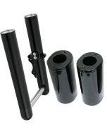 Arlen Ness Black Hot Legs and Fork Boot Slider Covers Package Touring FL 00-07