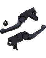 PSR 12-01662-22 Black Anthem Shorty Lever Set Pair Harley Trike 17-18