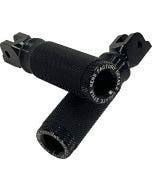 Kens Factory KFP-04 Black Next Level Rider Foot Pegs Harley M8 Softail 18-Up