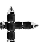 Avon IN-TO-AIR-90C-S Velvet Air Cushion Chrome Spike Hand Grips Indian 18-20