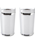 Ness Smooth Chrome Fork Boots Sliders Cow Bells Standard Length 4 Harley 14-up