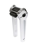 Thrashin Supply Black 8" w/ Gauge Cutout Handlebar Pullback Riser TSC-8025-3
