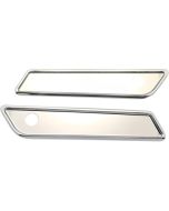 Pro One 104721 Chrome Saddlebag Cover Latch Smooth Harley FLH/T Touring 14-20