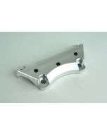 One 1 Piece Super Handlebar Top Riser Clamp Mount w/ Setscrews Harley FLH/T 1"