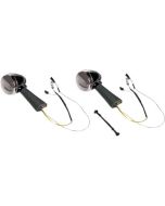 Custom Dynamics ProBEAM Rear Red Smoke Ring Bullet Turn Signal LEDs Chrome Scout 15-20