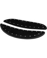 CycleSmiths Curved Black 14" Banana Driver Floorboards for Harley FLHT 80-17