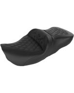 Saddlemen Black Road Sofa LS Diamond Stitch Seat Harley 97-07 FLHR & 06-07 FLHX
