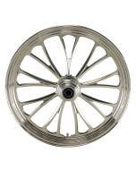 Ultima 37-634 Polished Manhattan Aluminum Front Wheel 18"x3.5" Single Rotor