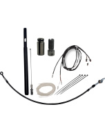 FBI Fat Baggers Black Braided +8 EZ Install Kit + Adjustor Harley CVO 21