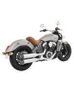 Freedom Performance Exhaust 4" Slip-On Chrome w/ Racing Tips Indian Scout