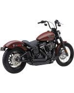 Cobra USA 6713B Black 909 2-Into-1 Full Exhaust System 18-19 Harley Softail FL