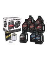 Maxima 90-129018PC Synthetic Oil Change Kit w/ Chrome Filter H-D Milwaukee Eight