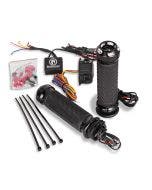 Performance Machine Apex Heated Grips Contrast Cut Dual Cable Throttle Harley 84-21