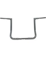 Fat Baggers Inc 1-1/4 EZ Install Flat Top Handlebar Chrome 14 inch Rise Harley 88-Up