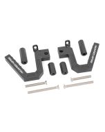 Rough Country 6507 Black Aluminum Grab Handles Front Jeep Wrangler JK 07-18